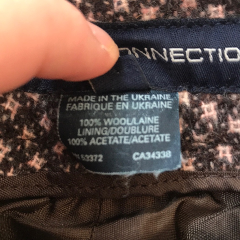 French Connection Brown Wool Capri Pant Sz S ✨ - Picture 5 of 5
